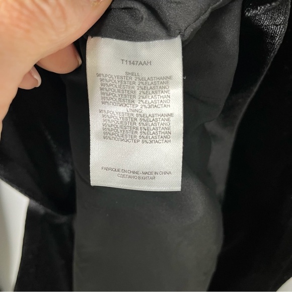 Molly Bracken Velvet One Button Blazer Black Size Small - Picture 5 of 6